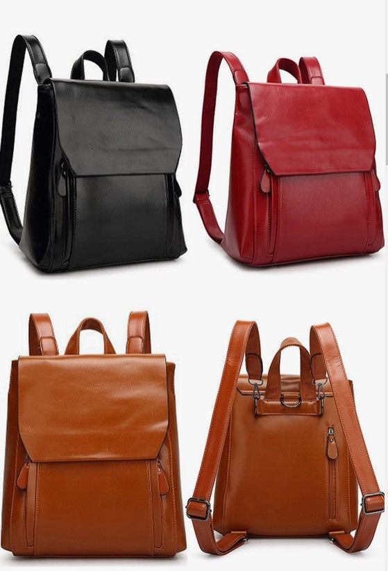 Simple Dandy Leather Backpack