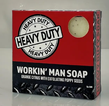 Workin' Man Heavy Duty Soap | Orange Citrus & Poppy Seeds