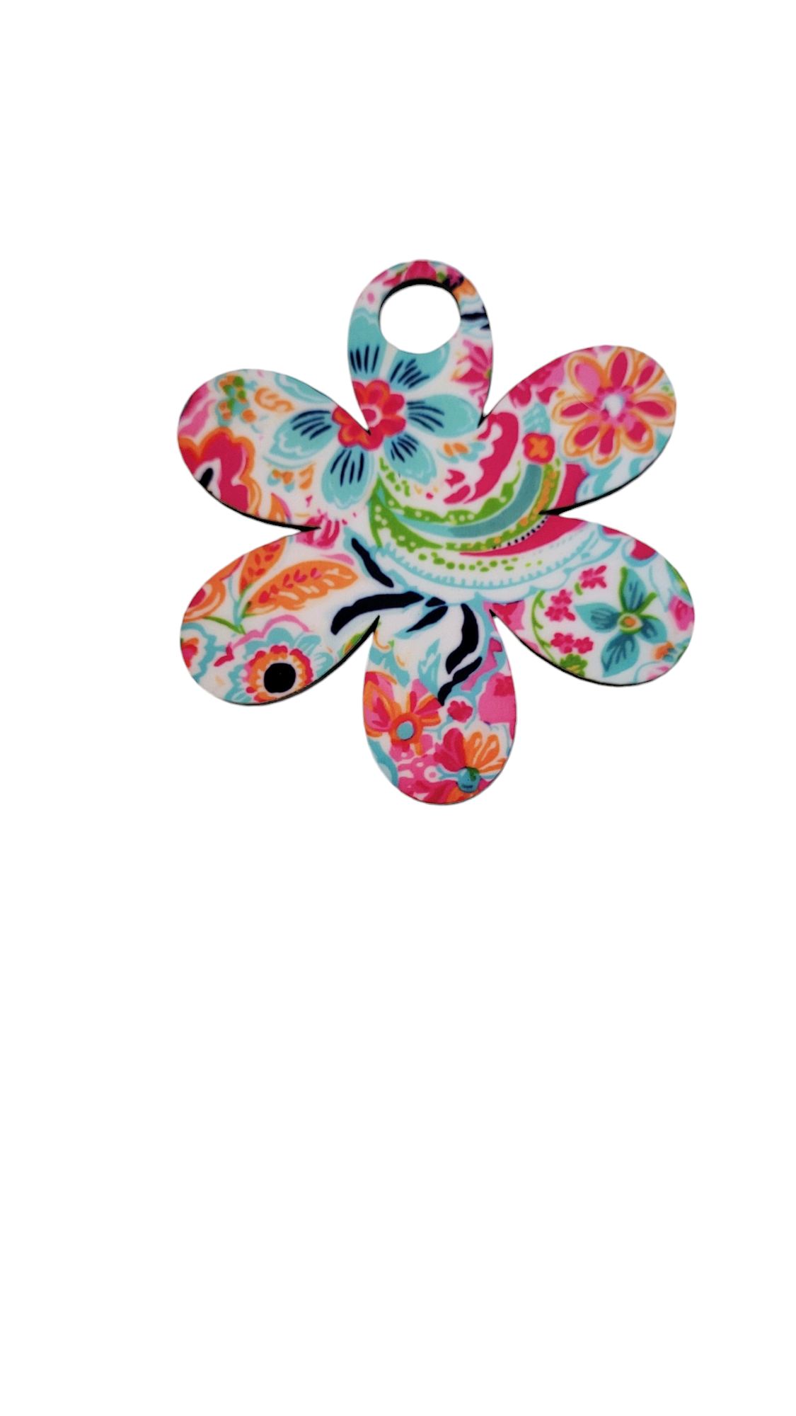 40 oz Preppy Paisley Floral Tumbler Topper