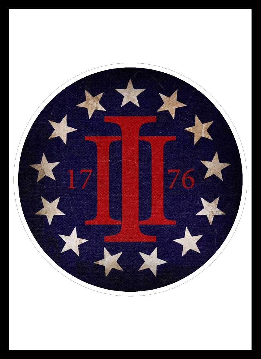 III 1776 Decal