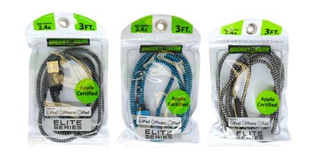 3FT ELTE II BANDED USB-TO-LIGHTNING CABLE