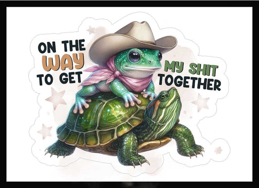 On The Way To Get My Shit Together Vinyl Decal