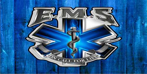 EMS On Call For Life Car Tag