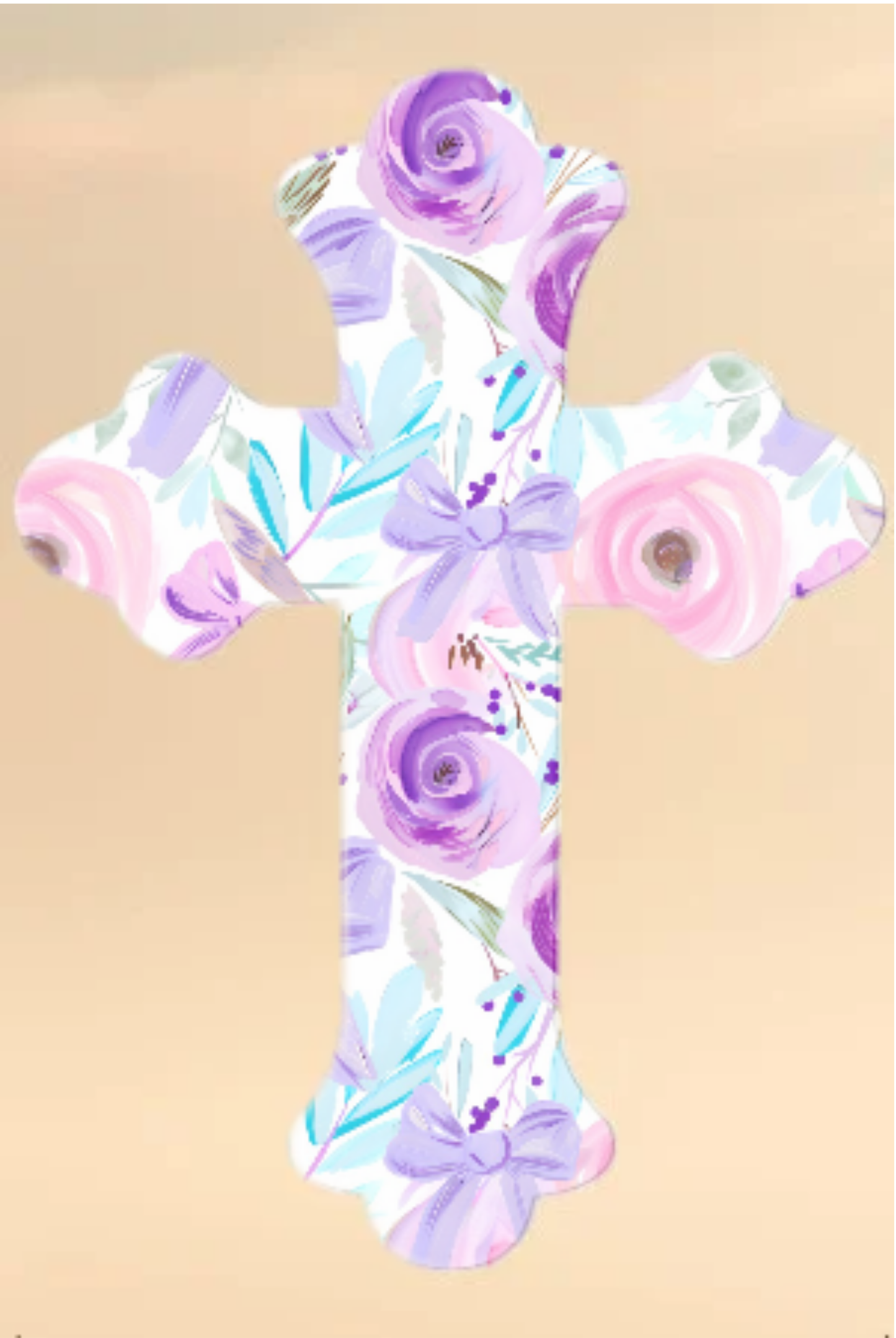 Set of Two Laminated Cross Bookmarks with Tassel