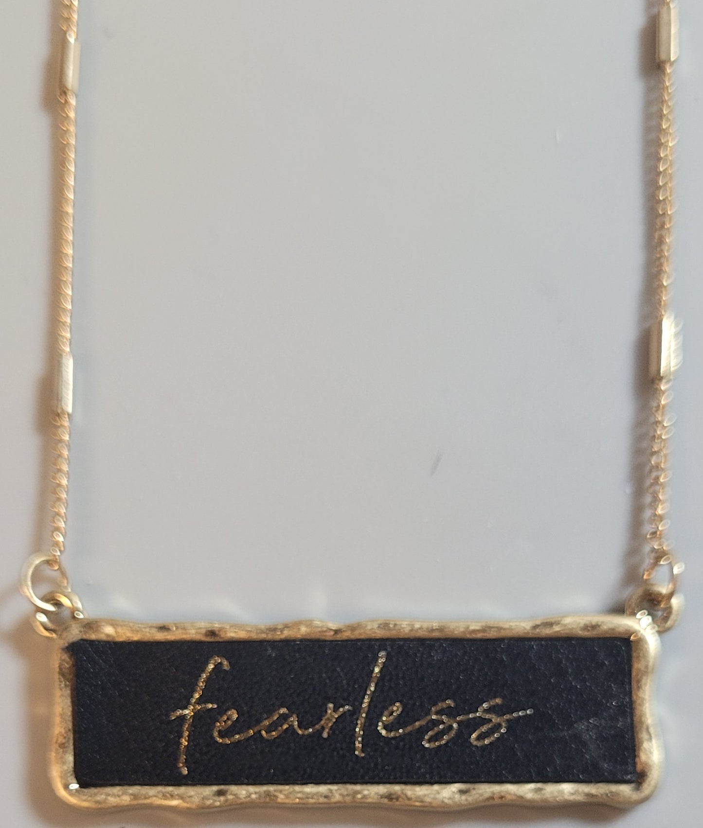 Fearless  Inspirational Charm Necklace
