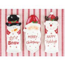 Snow Holiday Christmas Plate