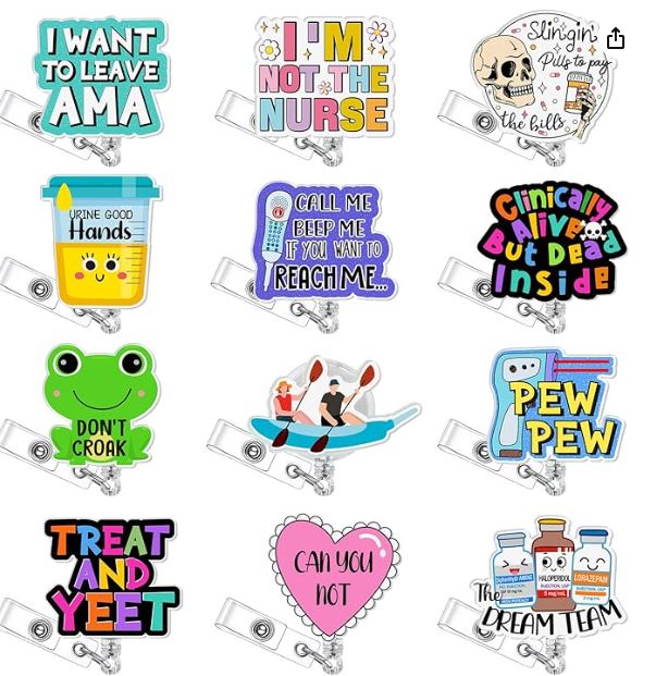 Funny Quote badge Reels-Assorted Designs