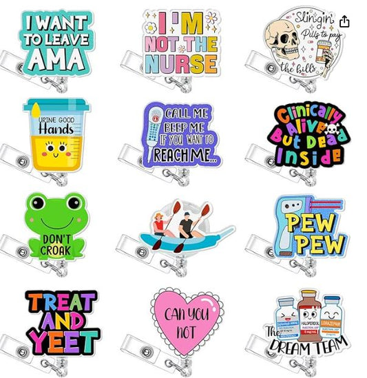 Funny Quote badge Reels-Assorted Designs