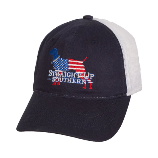 SUS USA Dog Navy Mesh Hat