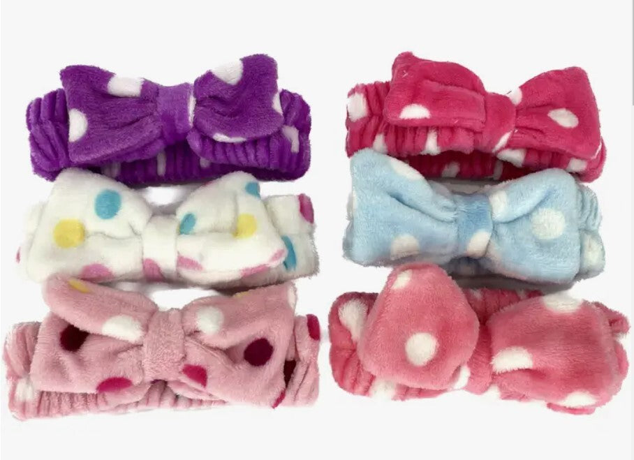 Cute Polka Dot spa Head Band