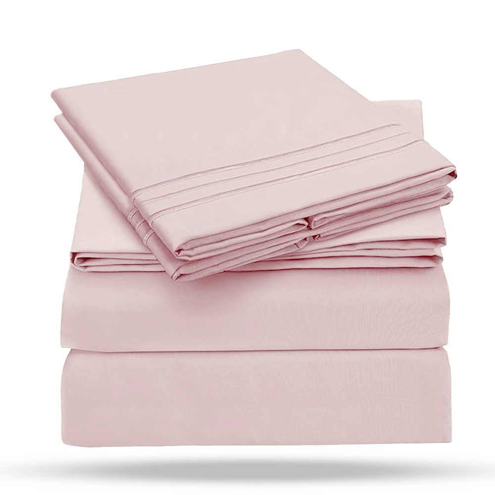 4 Piece Set: Kathy Ireland Ultra soft Microfiber Sheet Set