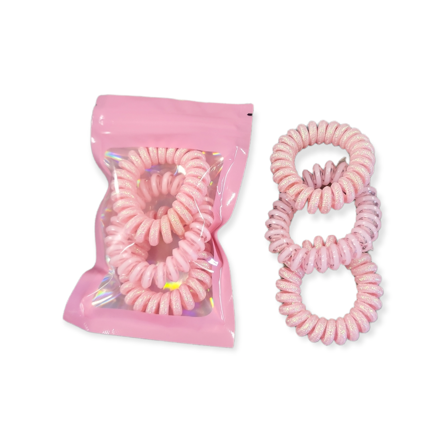 Just Pink Set of Three Hair Twisters