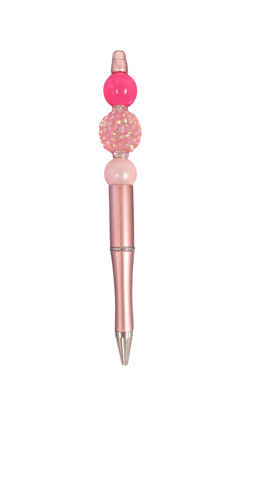 Pink Champagne Beaded Pen