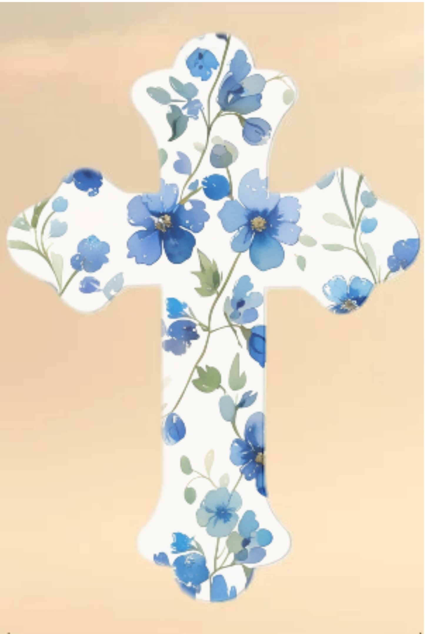 Set of Two Laminated Cross Bookmarks with Tassel