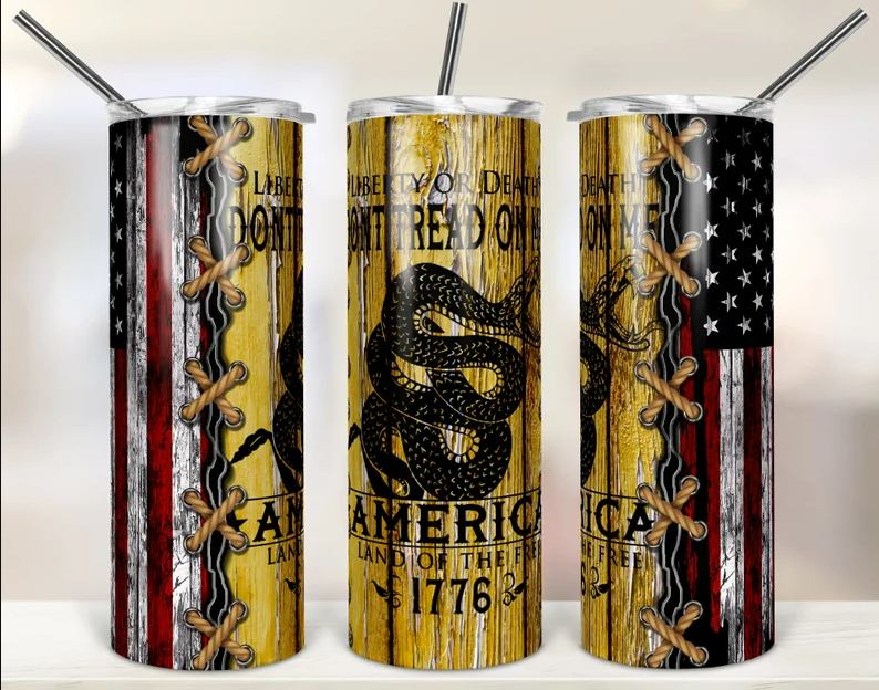 30oz Tumbler - Don't Tread On Me Flag
