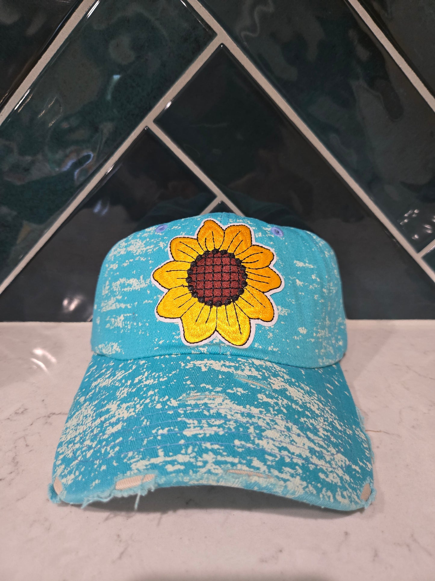 Jumbo Sunflower Patch Baseball Cap