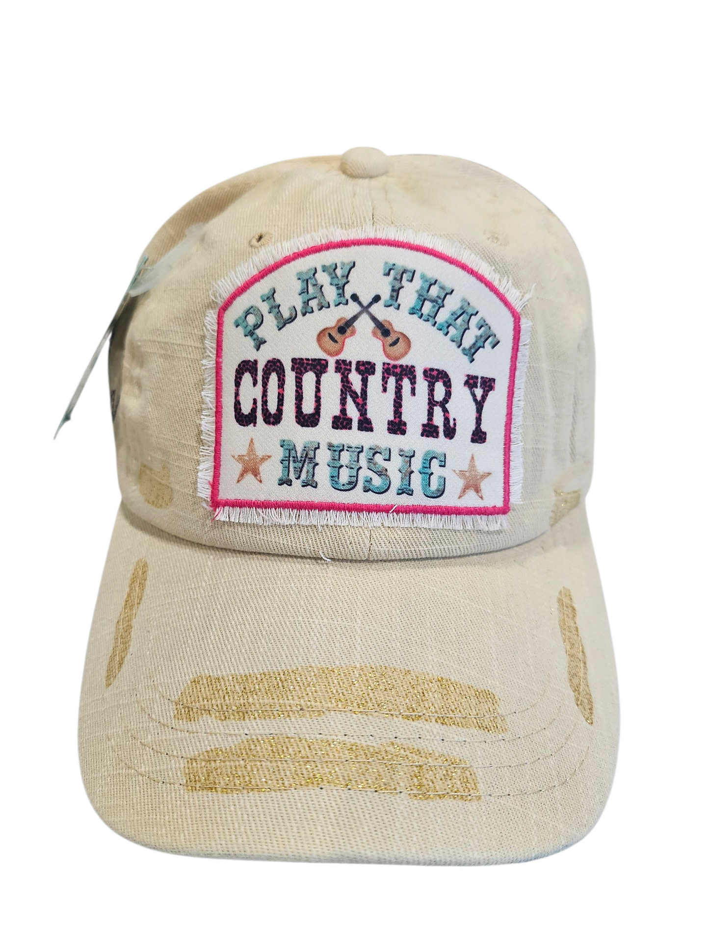 Play That Country Music Patch Baseball Cap