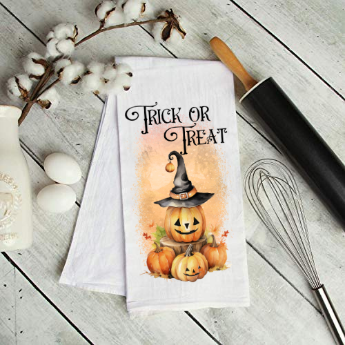 Trick or Treat  Flour Sack Towel