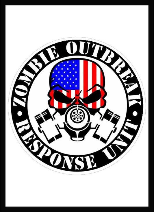 Zombie Outbreak Vinyl Decal