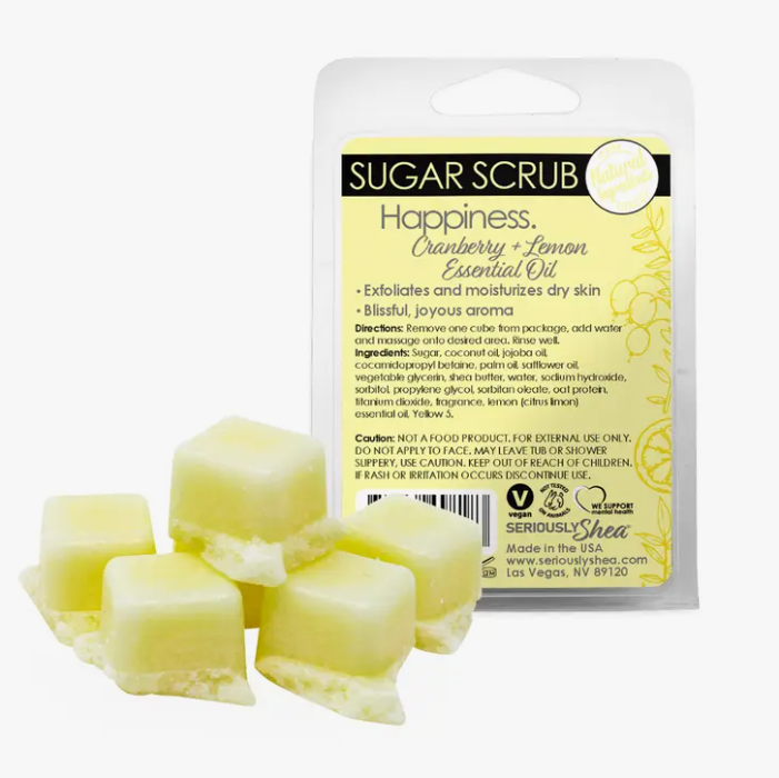 Happiness Sugar Scrub - Cranberry + Lemon