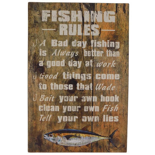 Fishing Rules Sign