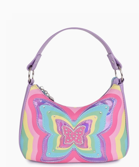 Rayed Butterfly Mini Crescent Bag