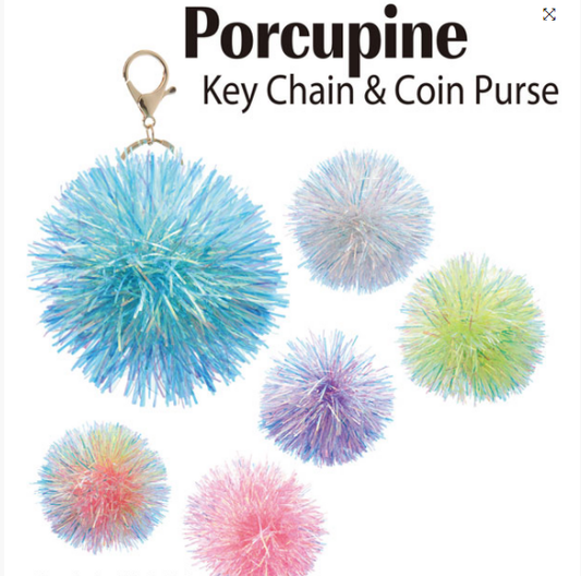 Porcupine Keychain