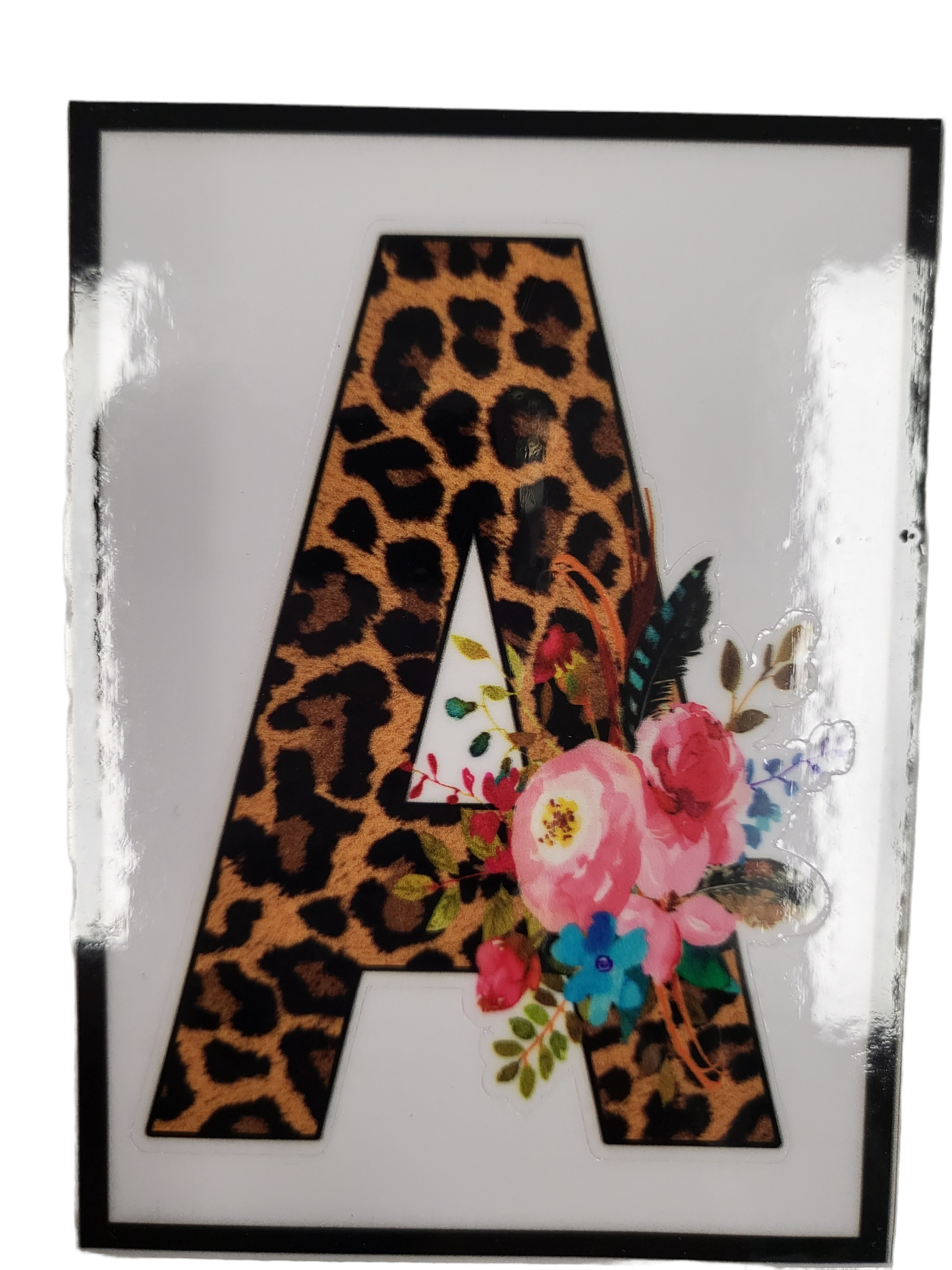 Leopard Boho Flower Alphabet Letters