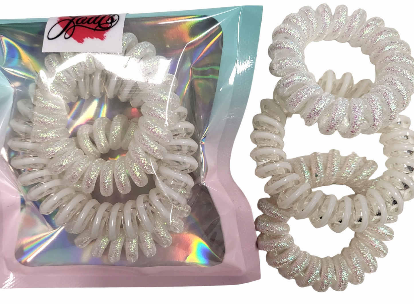 White Trio Hair Cords