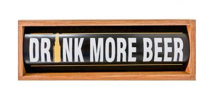 Drink More Beer Metal/Wood Sign