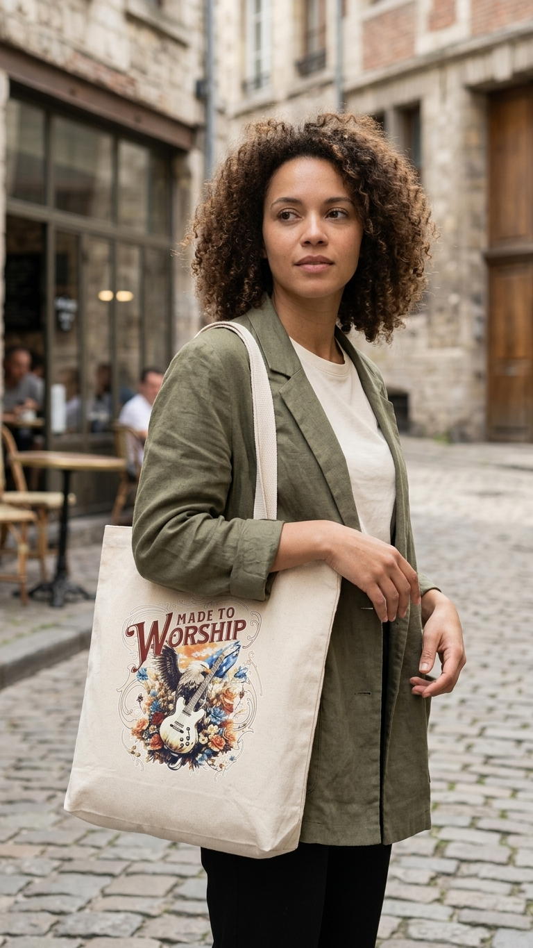 Made To Worship Jumbo Tote Bag